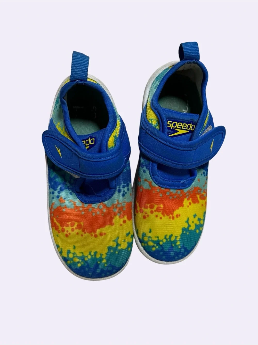 Toddler 8/9 M Speedo Kids' Blue Multicolor Water Shoes